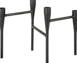 Hot Lysestage H21 cm, Sort Lysestager