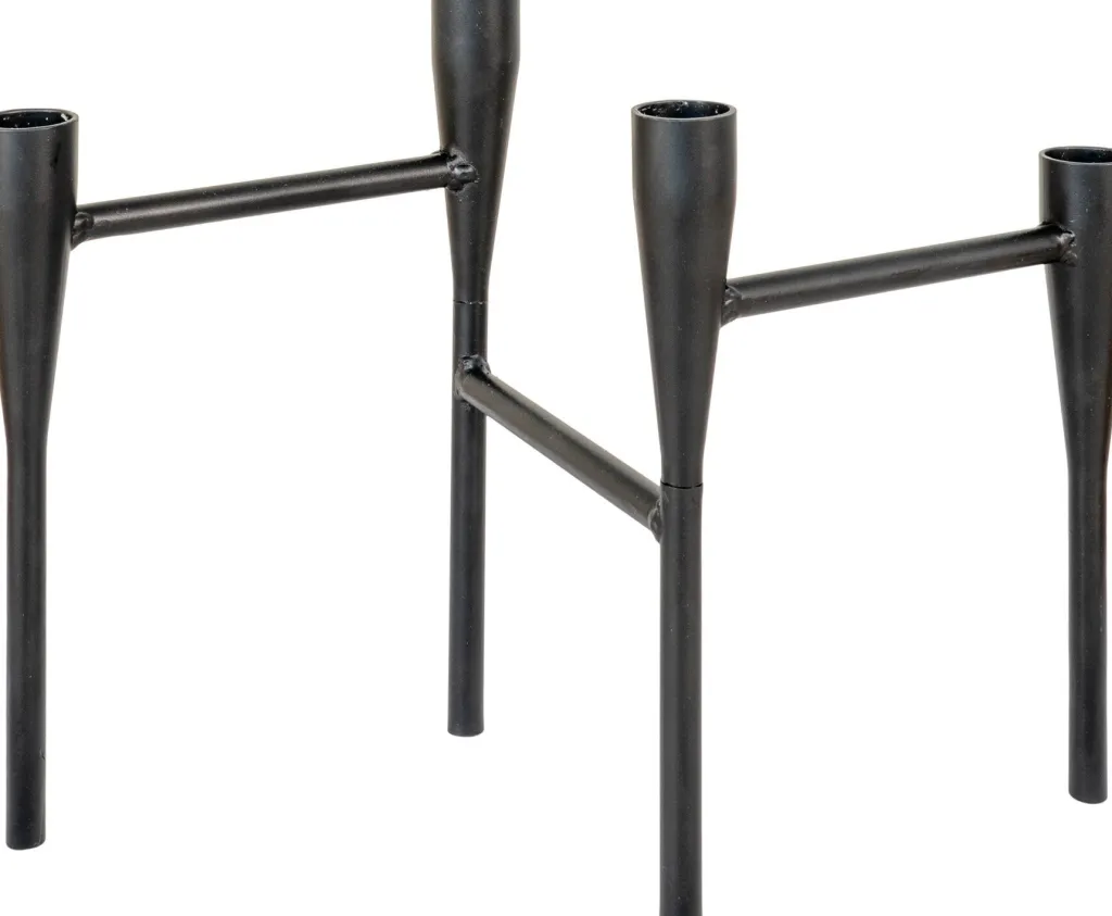Hot Lysestage H21 cm, Sort Lysestager
