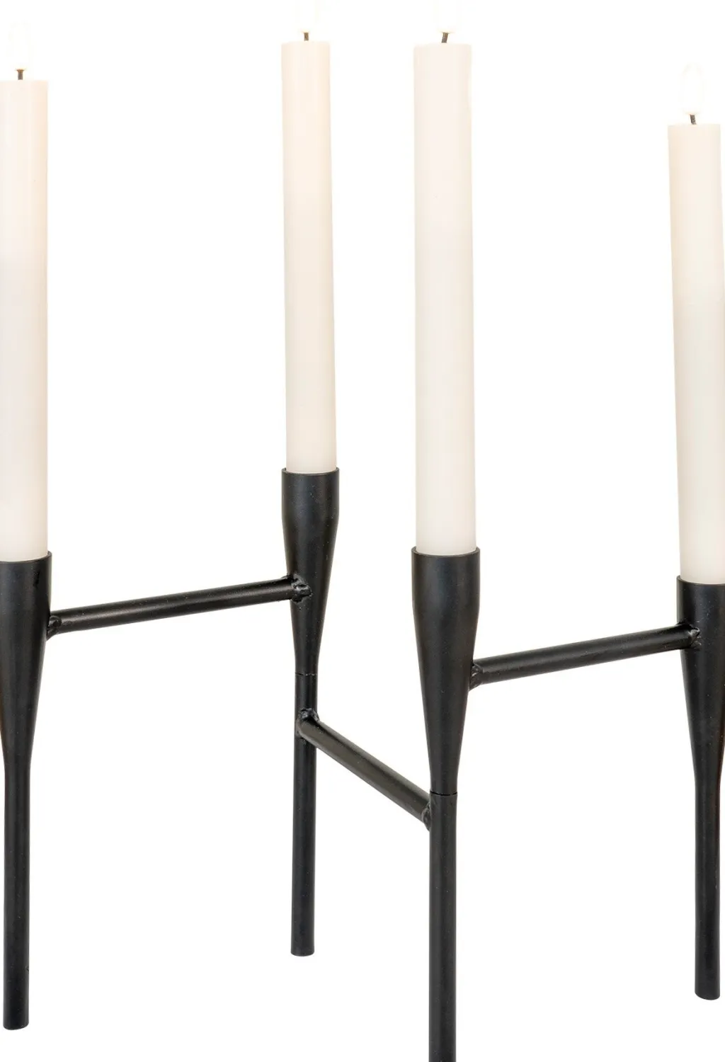 Hot Lysestage H21 cm, Sort Lysestager