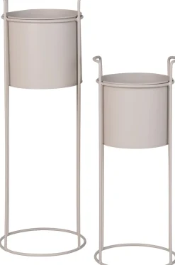 New Rabo Blomsterstander 2 stk, Sand Stue|Urtepotter Og Krukker