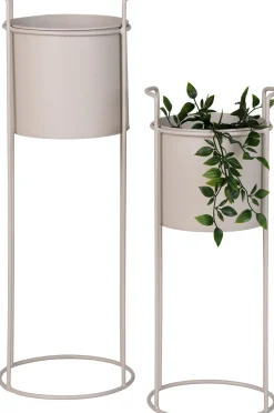 New Rabo Blomsterstander 2 stk, Sand Stue|Urtepotter Og Krukker