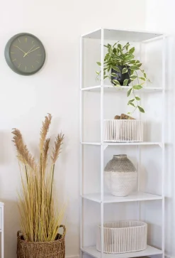 House Nordic Stue|Vaser > Vase H30,5 cm, Hvid/Grøn