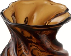 New House Nordic Vase H, Smoked Brun