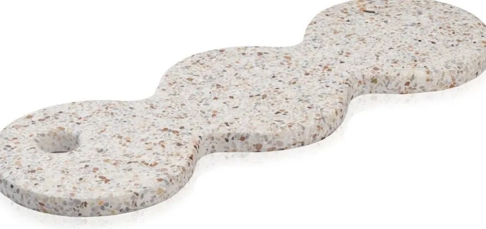 Best Humdakin Torino Terrazzo-plade 41x14x1,6 cm, Rød/Beige Terrazzo