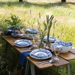 Hot Hutschenreuther Blau Zwiebelmuster Suppetallerken 23,2 cm, Blå