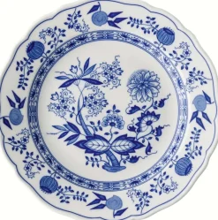 Hot Hutschenreuther Blau Zwiebelmuster Tallerken , Blå