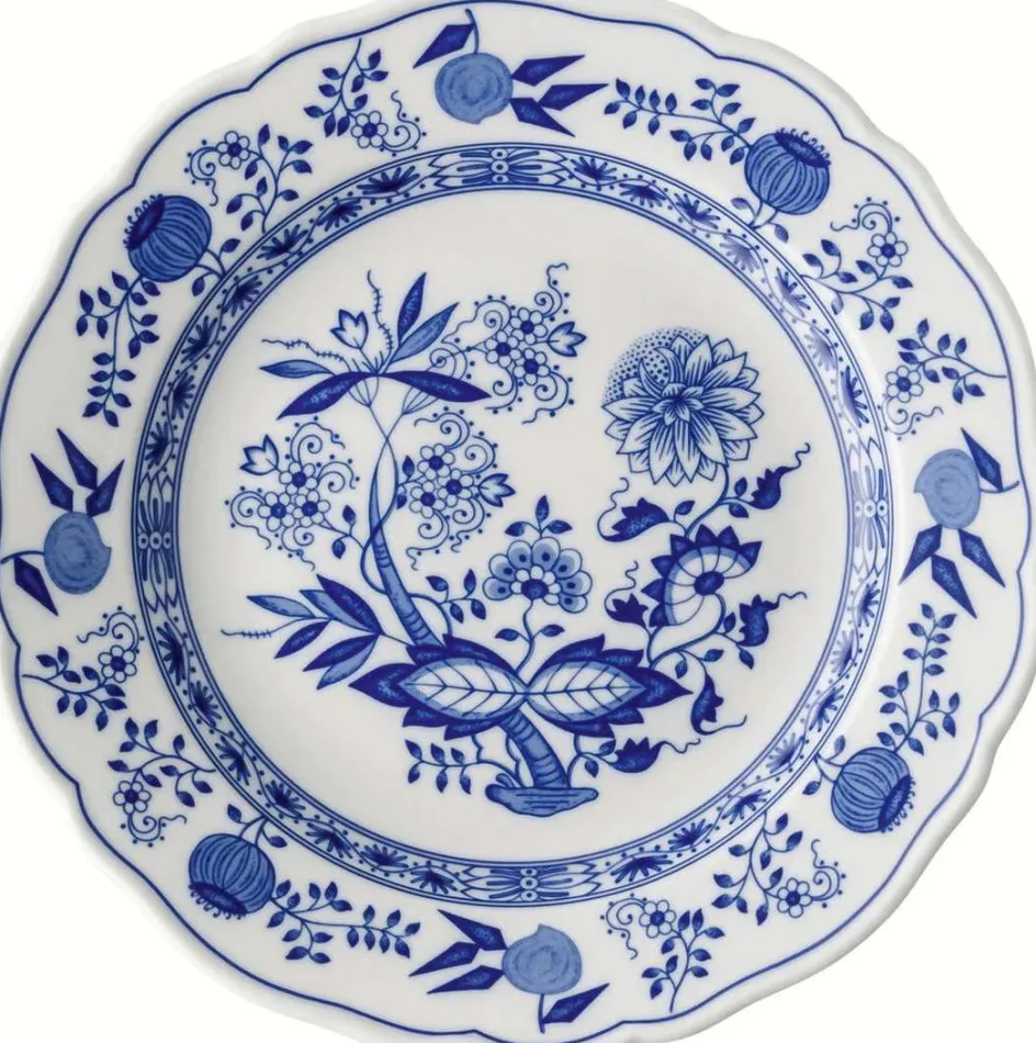 Hot Hutschenreuther Blau Zwiebelmuster Tallerken , Blå