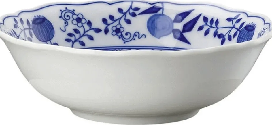 Hutschenreuther Blau Zwiebelmuster Skål , Blå