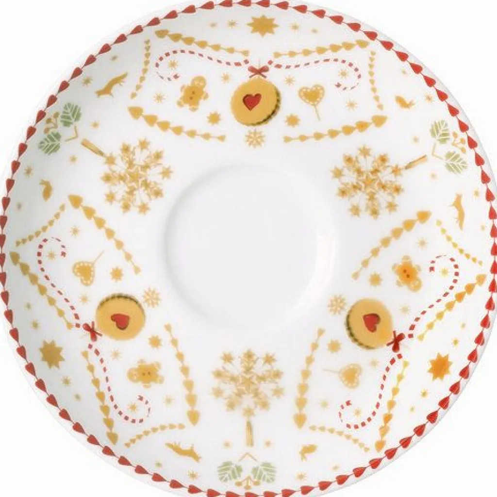 Hutschenreuther Kopper > Christmas Love Espressounderkop , Hvid