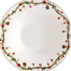 Outlet Nora Christmas Dyb Tallerken 24,4 cm, Hvid Dybe Tallerkener