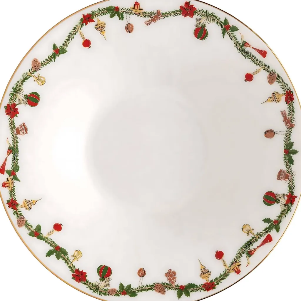 Outlet Nora Christmas Dyb Tallerken 24,4 cm, Hvid Dybe Tallerkener