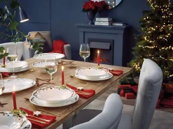Outlet Nora Christmas Dyb Tallerken 24,4 cm, Hvid Dybe Tallerkener