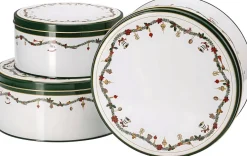 Clearance Hutschenreuther Nora Christmas Kagedåse 3 stk, Grøn