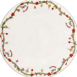 Hutschenreuther Middagstallerkener > Nora Christmas Tallerken , Hvid