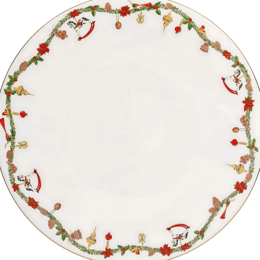 Hutschenreuther Middagstallerkener > Nora Christmas Tallerken , Hvid