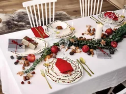 New Nora Christmas Tallerken , Hvid Frokosttallerkener