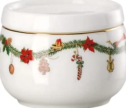 Discount Hutschenreuther Nora Christmas Sukkerskål Ø9 cm, Hvid