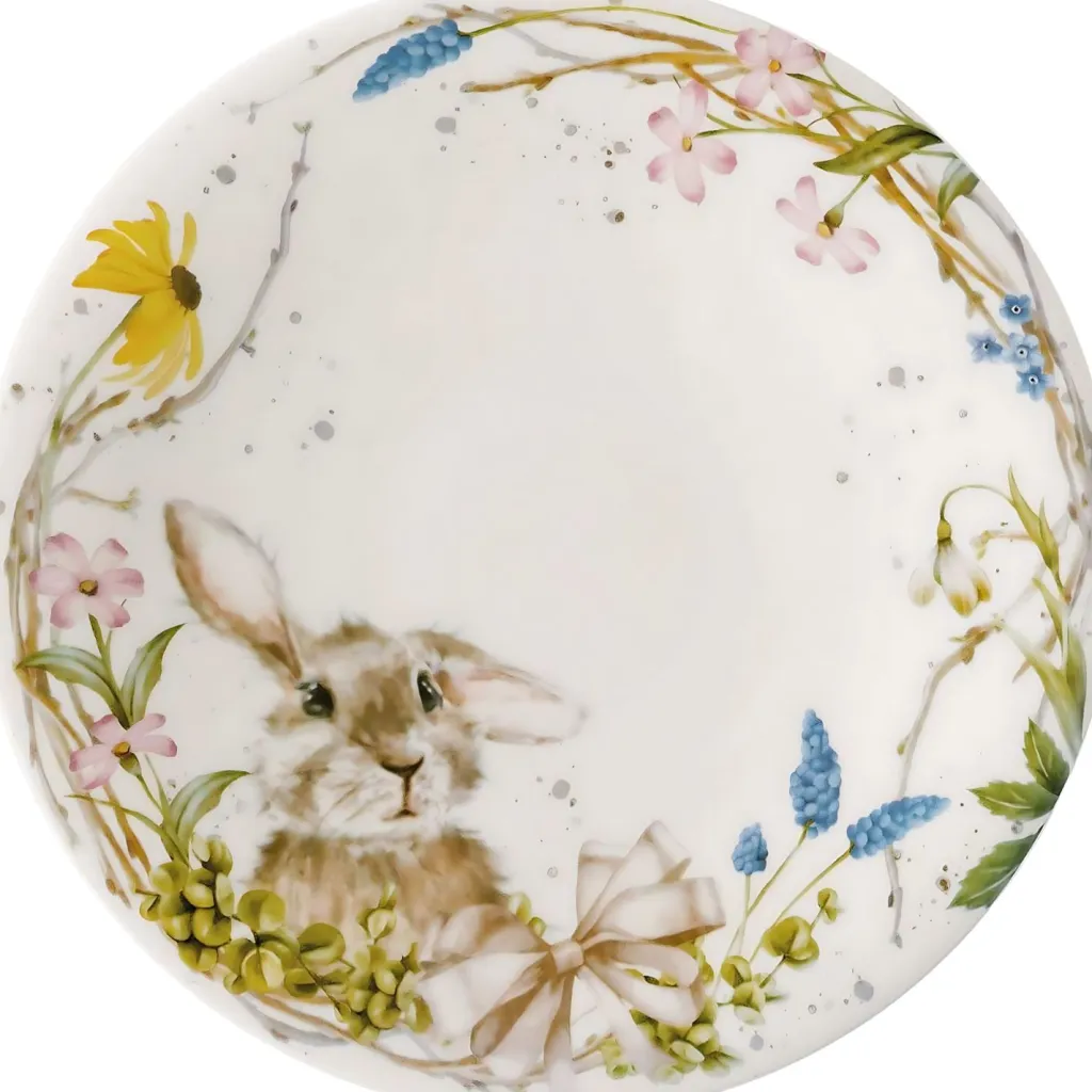 Hutschenreuther Frokosttallerkener > Nora Sweet Easter Tallerken 21,5 cm, Hvid