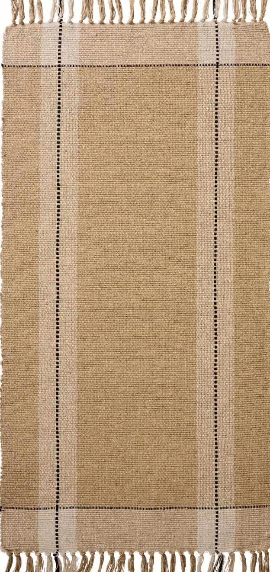 Clearance Ib Laursen Gulvløber 60x120 cm, Beige/Sort