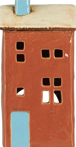 Ib Laursen Lyshuse > Lyshus Brighton H16,5 cm, Turkis/Rust