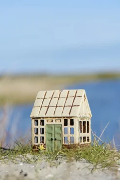 Outlet Lyshus Orangeri H17 cm, Grøn/Natur Lyshuse