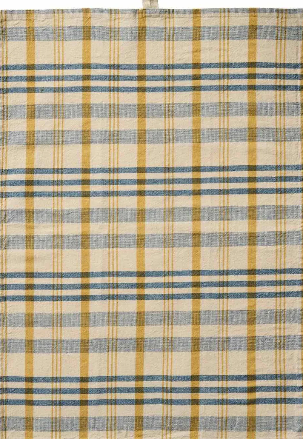 Ib Laursen Køkkentekstiler > Mikkel Viskestykke 50x70 cm, Natur/Blå/Mustard