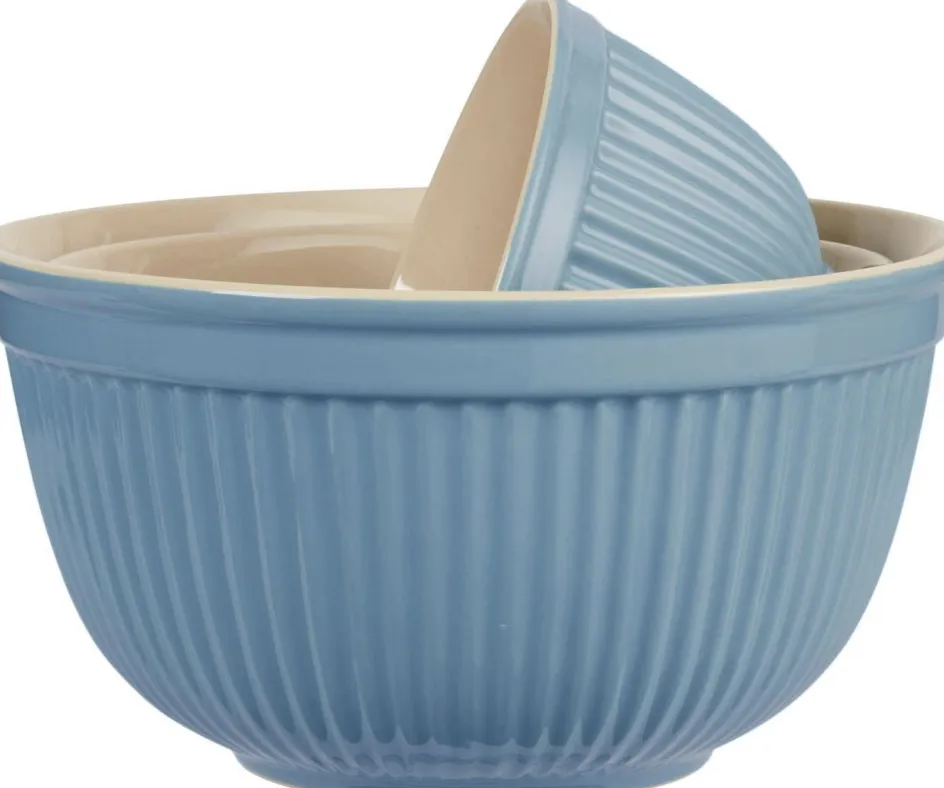 Sale Ib Laursen Mynte Skål 3 stk. Ø25,5 cm, Blue Bell