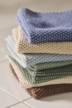Ib Laursen Køkkentekstiler > Mynte Strikket Karklud 25x25 cm,