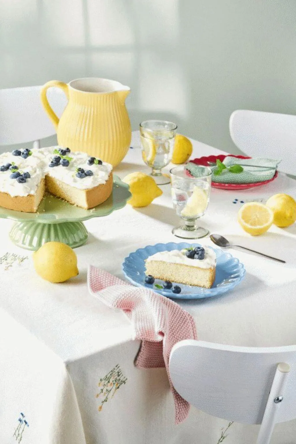 Mynte Tallerken Blomst ?19,5 cm, Blue Bell Frokosttallerkener