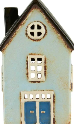 Sale Nyhavn Lyshus H19 cm, Blå/Sort Lyshuse