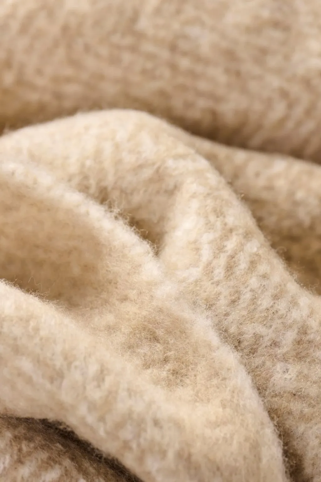 Ib Laursen Plaider Og Tæpper > Plaid 130x170 cm, Sandfarvet Melange/Off White