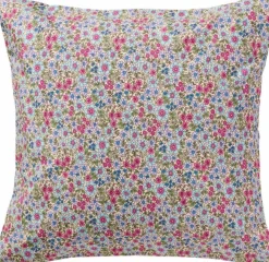Discount Pudebetræk 60x60 cm, Fuchsia/Blomstret Puder Og Betræk