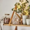Ib Laursen Lyshuse > Stillenat Lyshus Gingerbread Snekrystal H14 cm, Brun