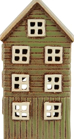 Hot Ib Laursen Thorshavn Lyshus H20 cm, Grøn/Rød