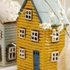 Discount Ib Laursen Thorshavn Lyshus H18,5 cm, Gul/Blå