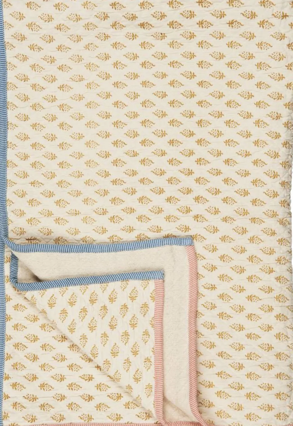 Discount Vigga Plaid Dobbeltvævet 130x170 cm, Mustard/Neutral Plaider Og Tæpper