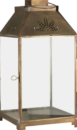 Ib Laursen Lanterner > Lanterne m. Bladmønster H36 cm, Metal