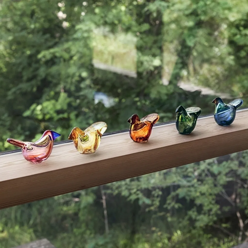 Iittala Stue|Træfigurer Og Figurer > Birds by Toikka Glasfugl Fluesnapper 4,5 cm,