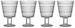 Best Kastehelmi Glas På Fod 4 stk. 26 cl, Klar Vandglas