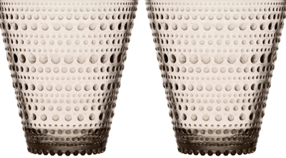 Sale Iittala Kastehelmi Vandglas 2 stk. 30 cl, Linen