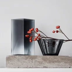 Sale Iittala Ruutu Vase H18 cm, Grå