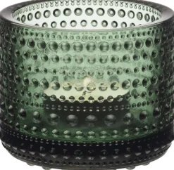 Sale Iittala Kastehelmi Fyrfadsstage 6,4 cm, Pine Green