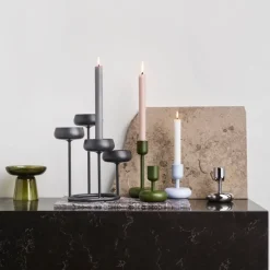 Outlet Iittala Nappula Lysestage , Stål
