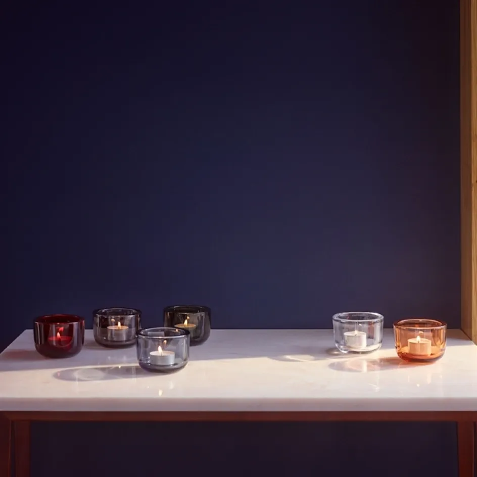 Clearance Iittala Valkea Fyrfadsstage H6 cm, Linen