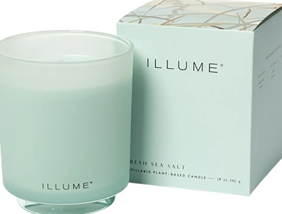 Hot ILLUME Duftlys Ø9/H10,7 cm, Fresh Sea Salt