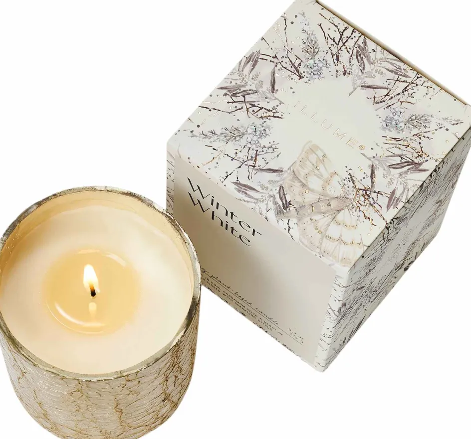 Discount ILLUME Duftlys ?7,5/H9 cm, Winter White