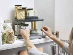 Sale CupboardStore Krydderiholder Roterende H, Grå Opbevaring Til Køkkenet