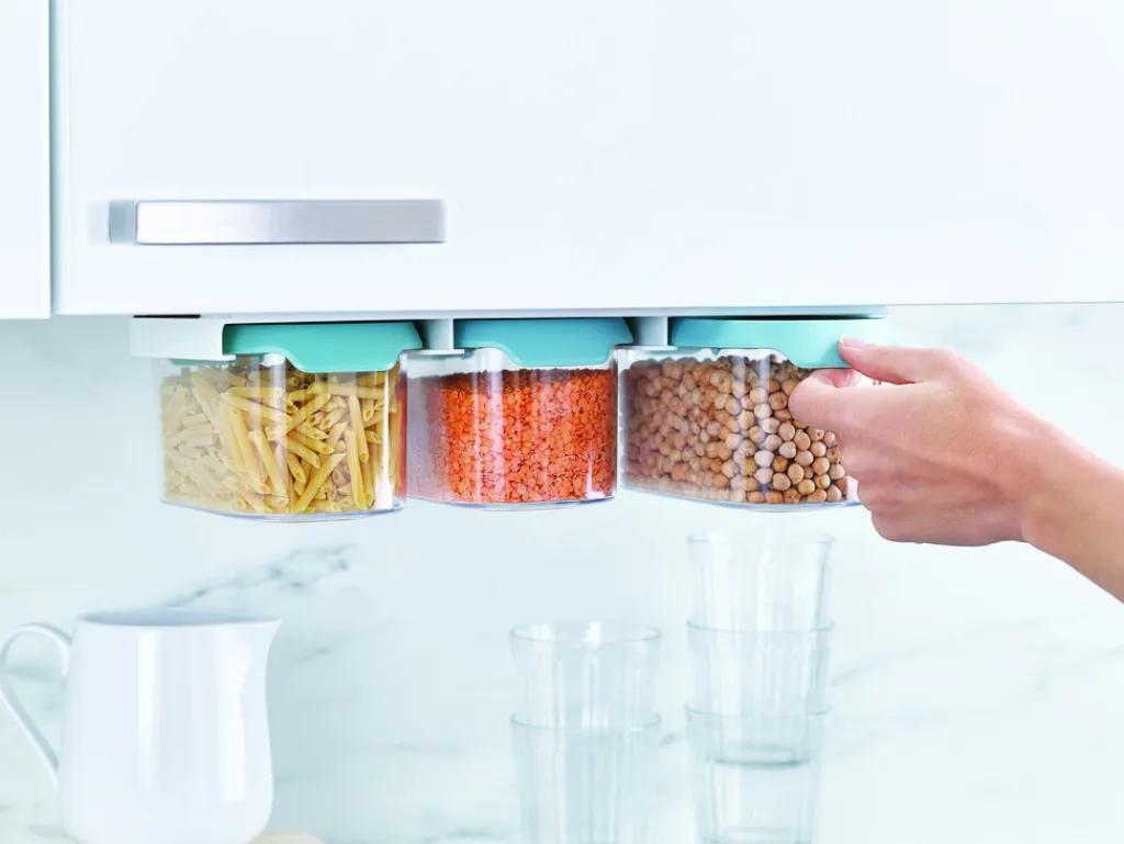Joseph Joseph Opbevaring Til Køkkenet > CupboardStore Opbevaring under Hylde 3 stk 900 ml, Blå
