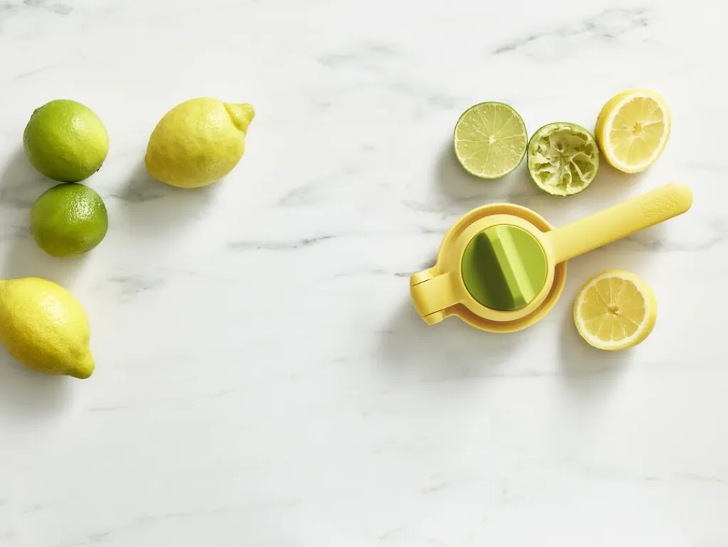 Clearance Dobbeltvirkende Citruspresser 22 cm, Gul Presseredskaber
