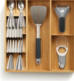 Hot Joseph Joseph DrawerStore Bestik, Redskaber og Gadget Organizer, Bambus